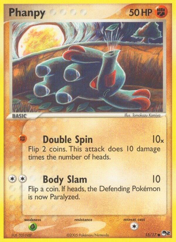 Phanpy sleepy Pokemon card from POP Series 2